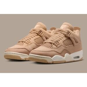 Nike Air Jordan 4 Retro Cozy Sneakers Brown HV0823-200 Womens Size 9.5 Mens 8